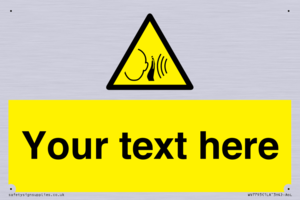 Custom warning sudden loud noise